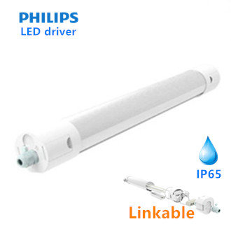 LED Batten armatuur rond koppelbaar 120cm 36W 4000k/Neutraalwit IP65 –  Philips driver - ledpanelswholesale