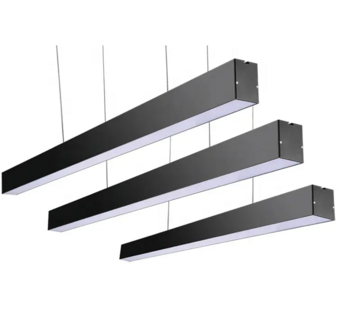 LED LINEAR LIGHT 120cm 36w 3000k/warmwit - Zwart