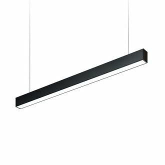 LED LINEAR LIGHT 150cm 48w 3000k/warmwi- Zwart