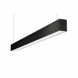 LED LINEAR LIGHT 120cm 36w 3000k/warmwit - Zwart